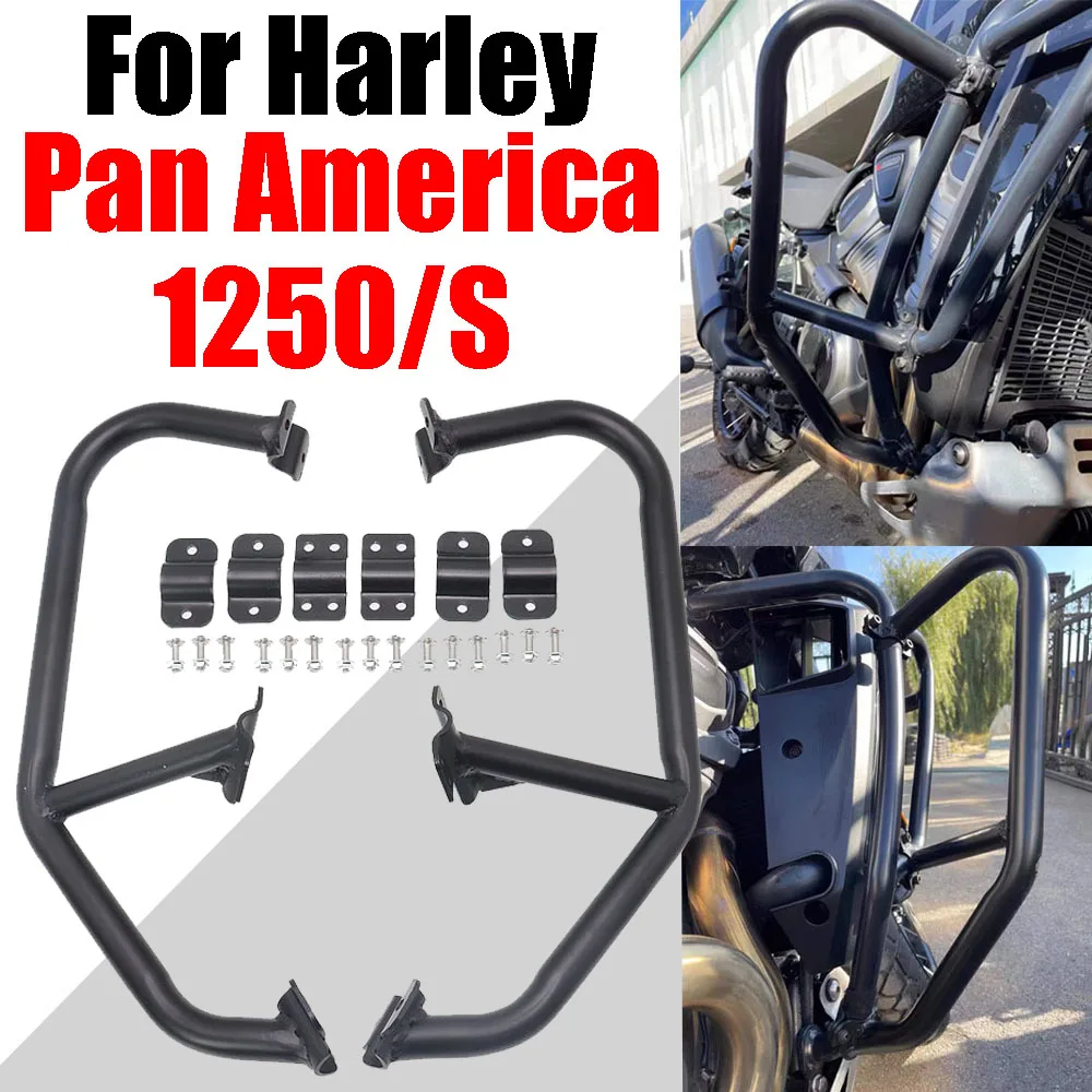 

For Harley PAN AMERICA 1250 S PA1250 RA1250 S 2021 2022 Accessories Engine Guard Crash Bars Stunt Cage Bumper Frame Protector