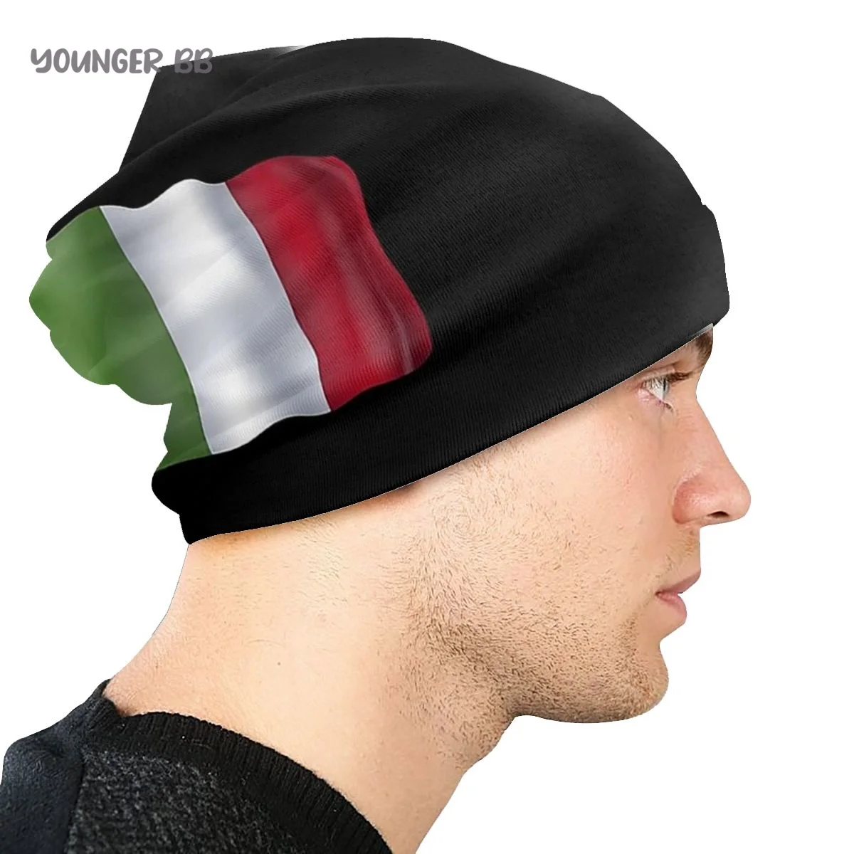 Головной убор шапки с итальянским флагом для мужчин и женщин вязаная шапка