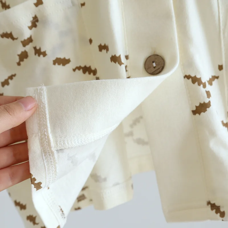 2023 New Spring/Summer Women's Pajama Set 100%Cotton Ladies Diamond Plaid V-Neck Long Sleeve Pants Two Piece Home Suit Sleepwear