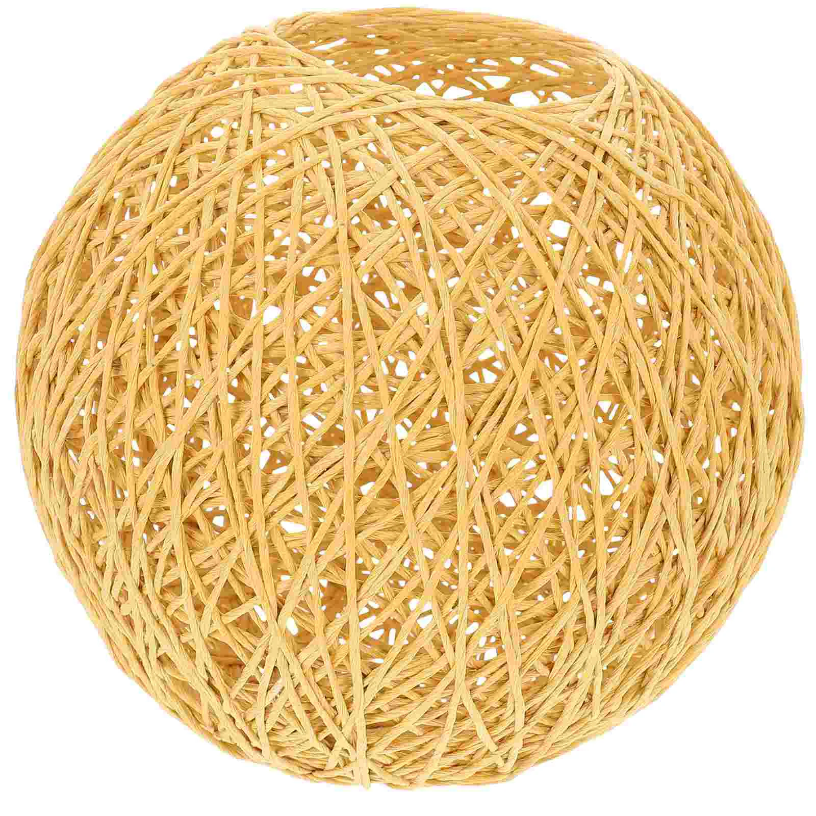 

Rattan Pendant Takraw Lampshade Chic Light Protector Ceiling Home Cover Creative