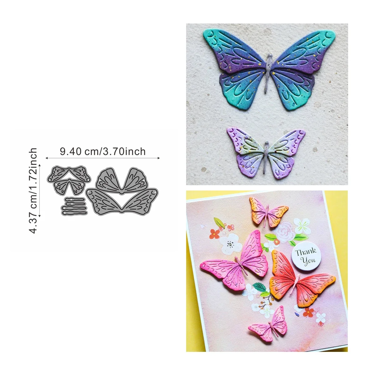 Металлические штампы Addycraft в виде бабочек для скрапбукинга бумаги рукоделия ножа