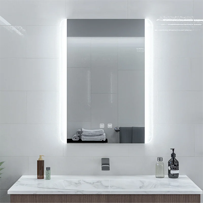 

Led Modern Bathroom Mirror Light Dimmable Rectangle Rechargeable Smart Bathroom Mirror Europe Espelho Grande Household Items