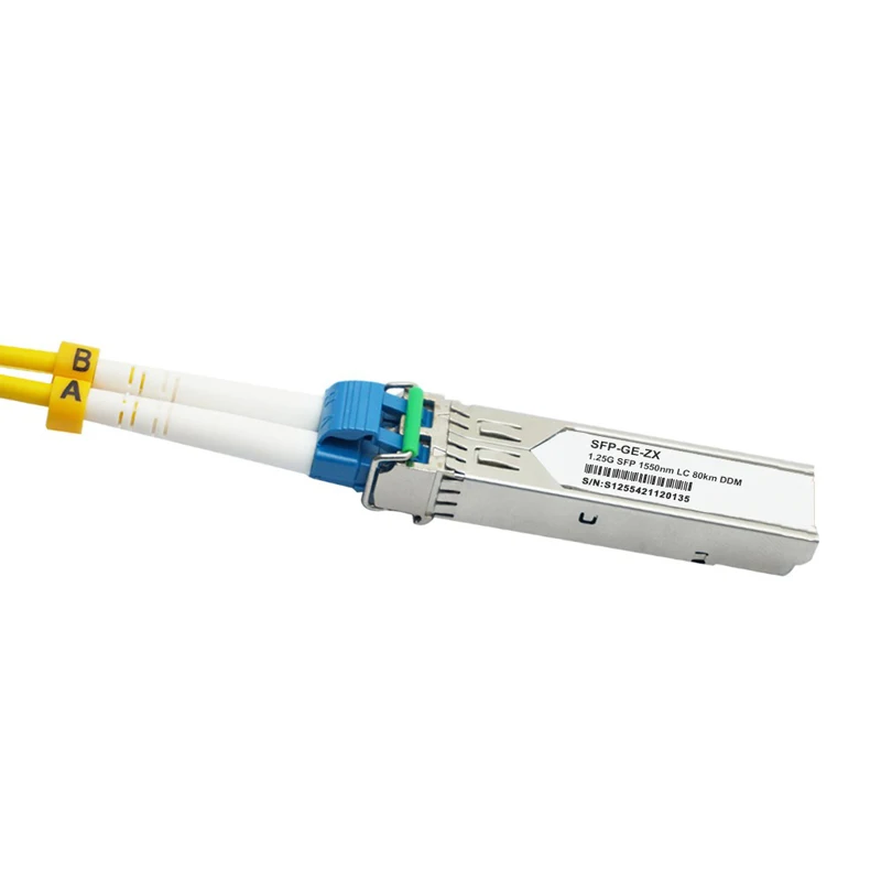 Фото Оптический трансивер 1.25GE ZX 1550 нм 80 км 1G 1000BASE SFP; одномодовый LC для TP-Link, Mikrotik, Intel №5