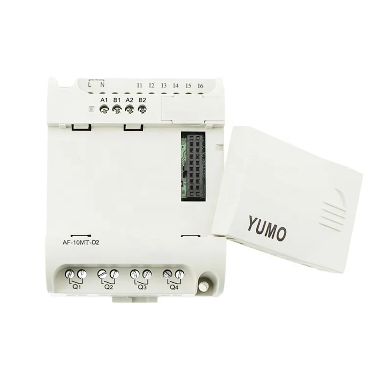 

YUMO AF-10MT-D2 DC12/24V 6 points DC input 4 points NPN transistor output mini PLC
