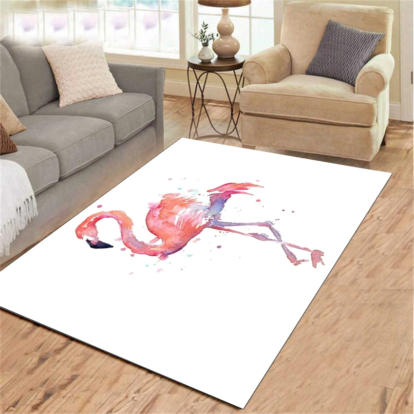 

Коврик с леопардовым рисунком фламинго, большая декоративная напольная ковровая дорожка для дома, гостиной, спальни