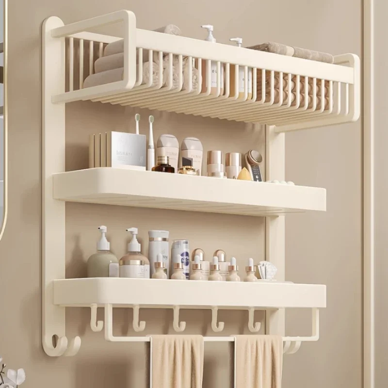 Прямая продажа модная кремовая вешалка для ванной комнаты многофункциональная