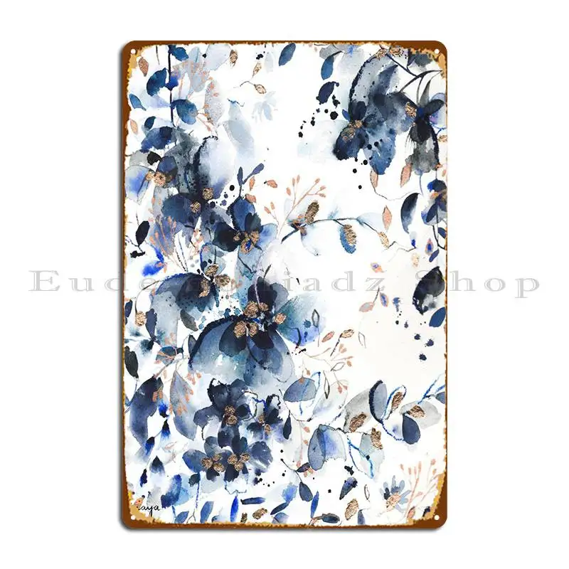 

Indigo Metal Sign Garage Living Room Living Room Design Plaques Tin Sign Poster