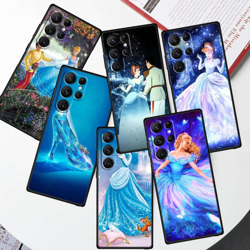 Чехол для телефона с принцессой Золушкой Samsung Galaxy S23 S22 S21 S20 FE S10 S10E S9 Plus Ultra Pro Lite 5G
