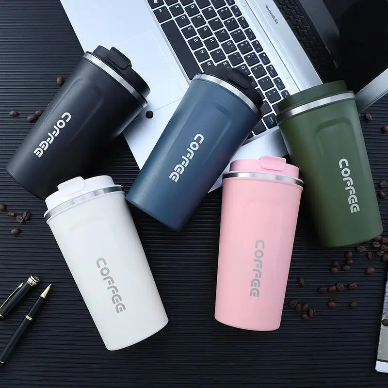 

Stainless Steel BPA Free Coffee Cup Thermos With Lid Tumbler Travel Car Mug Thermos Mugs Fruit Juice Milk Drinking Coffee Cups