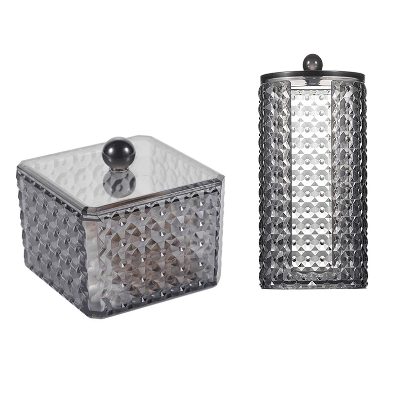 

1 шт. Пылезащитная коробка для хранения косметики коробка для хранения ватных палочек коробка для хранения ювелирных изделий ватных палоче...