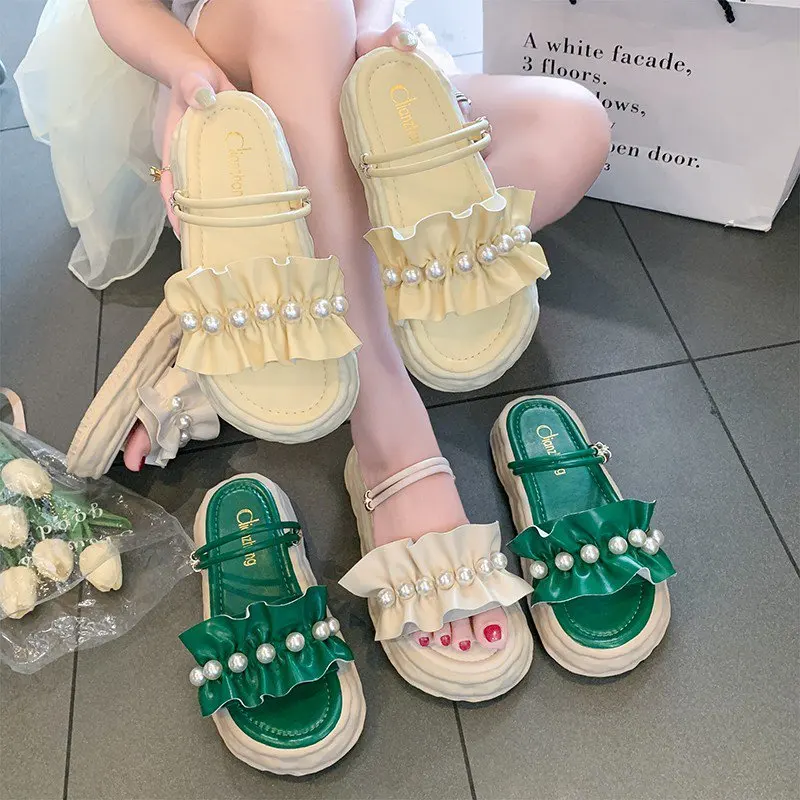 

Женские удобные туфли Two Weare, Мягкие Универсальные сандалии в римском стиле на прозрачном каблуке, лето 2022, женский костюм средней высоты, бе...