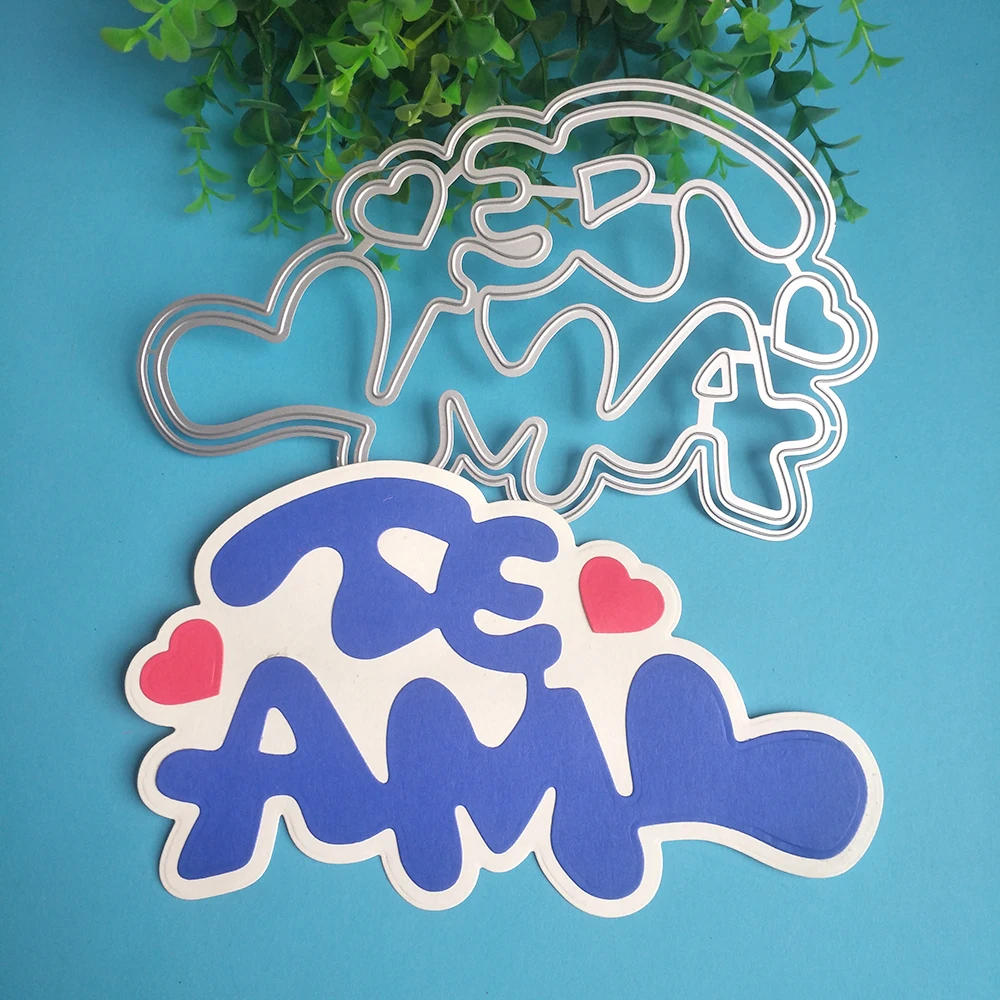 

Новинка, красивая испанская форма TE AM для скрапбукинга «сделай сам», изготовления карт, фотоальбомов и фотографий, рукоделия