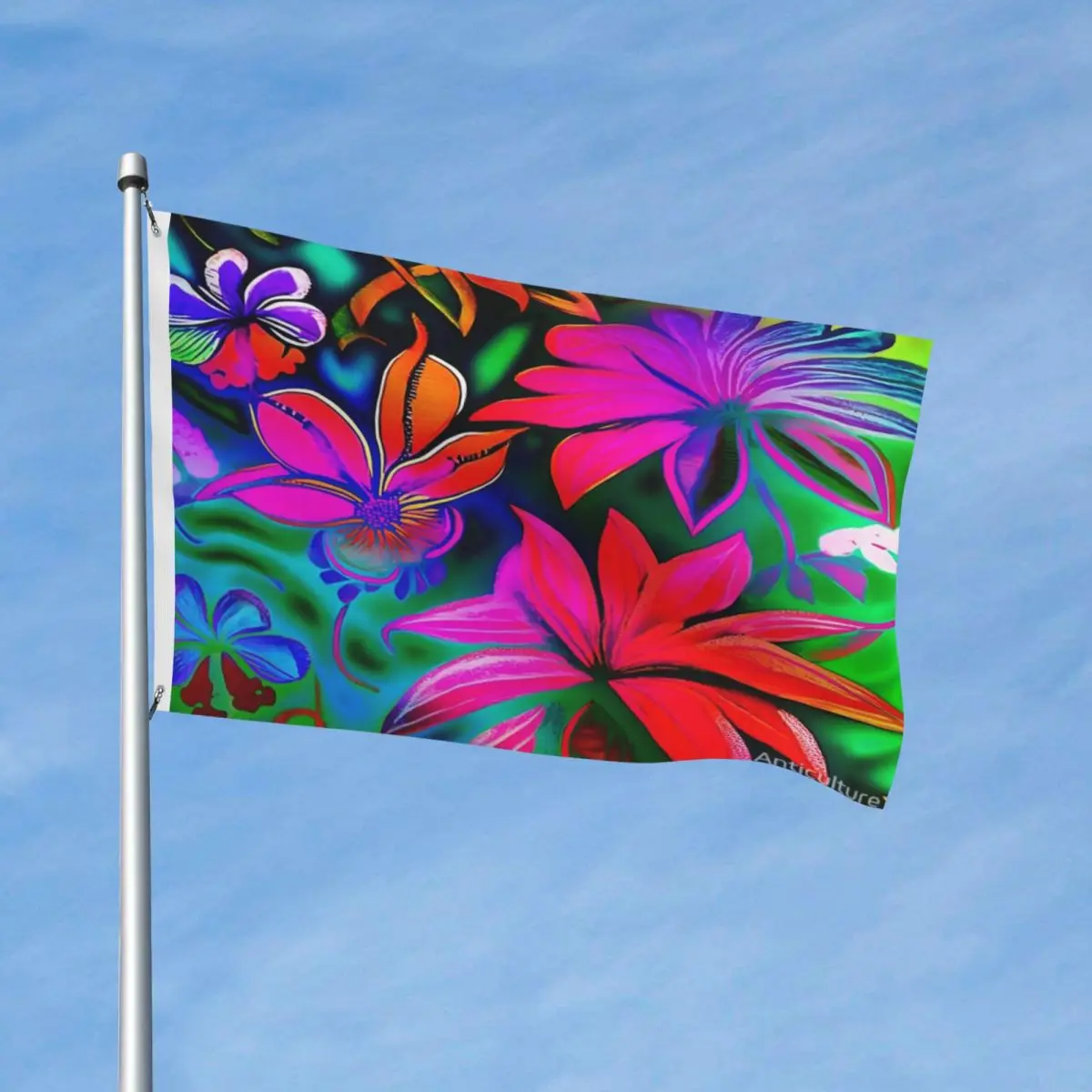 

Гавайские цветы гибискуса психоделическая фотография современные декоративные яркие цвета мягкая ткань драпировка яркий разные стили