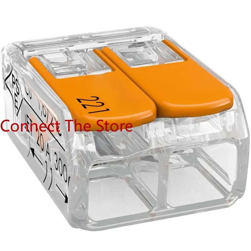 

4PCS Connection Terminal 221-412 Connector Wire 2P Quick Lamp