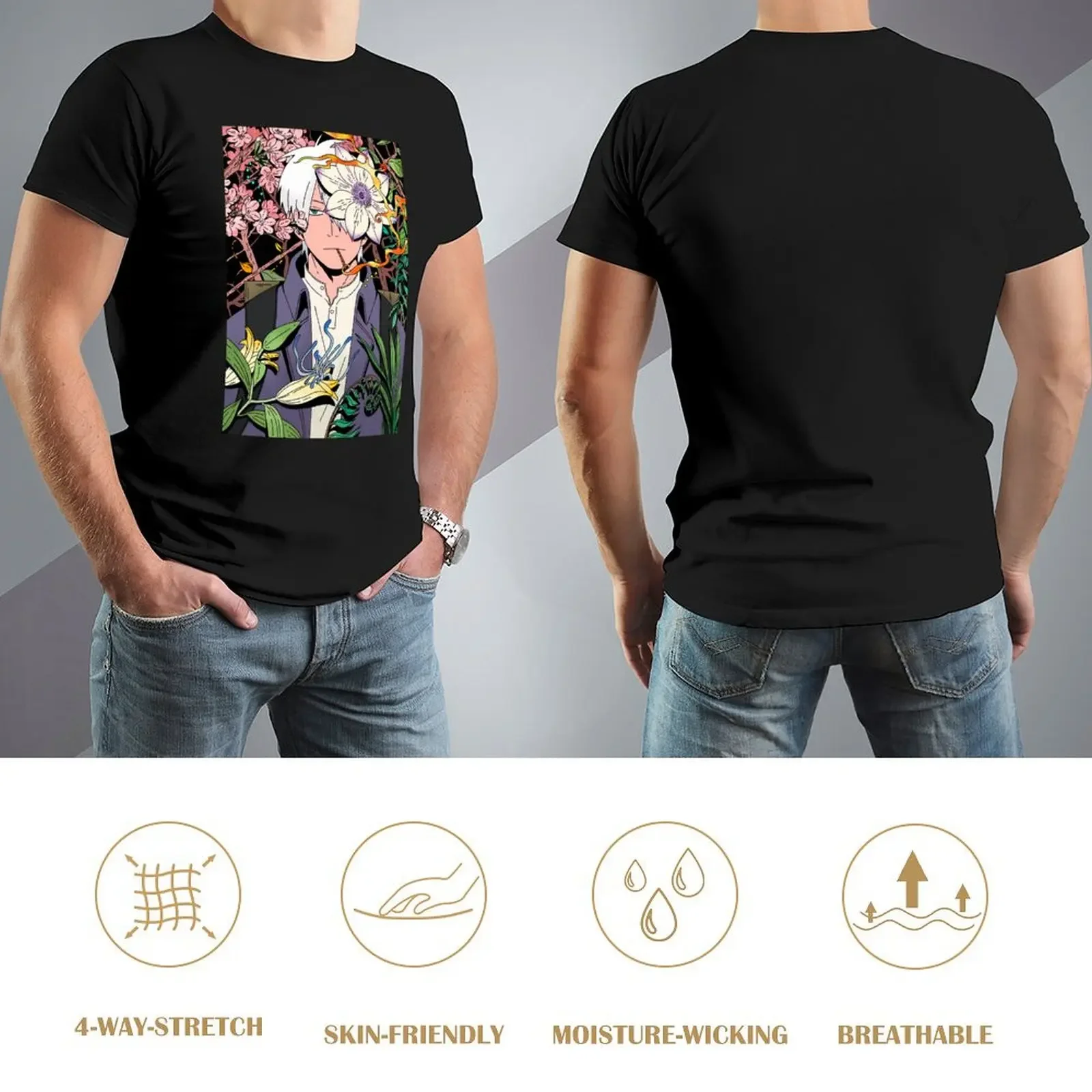 Музыка Ретро Аниме ТВ Mushishi Series Симпатичная графическая подарочная футболка