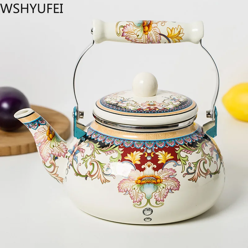 

2L thick enamel pot kettle Kettle jug Chinese medicine pot induction cooker gas