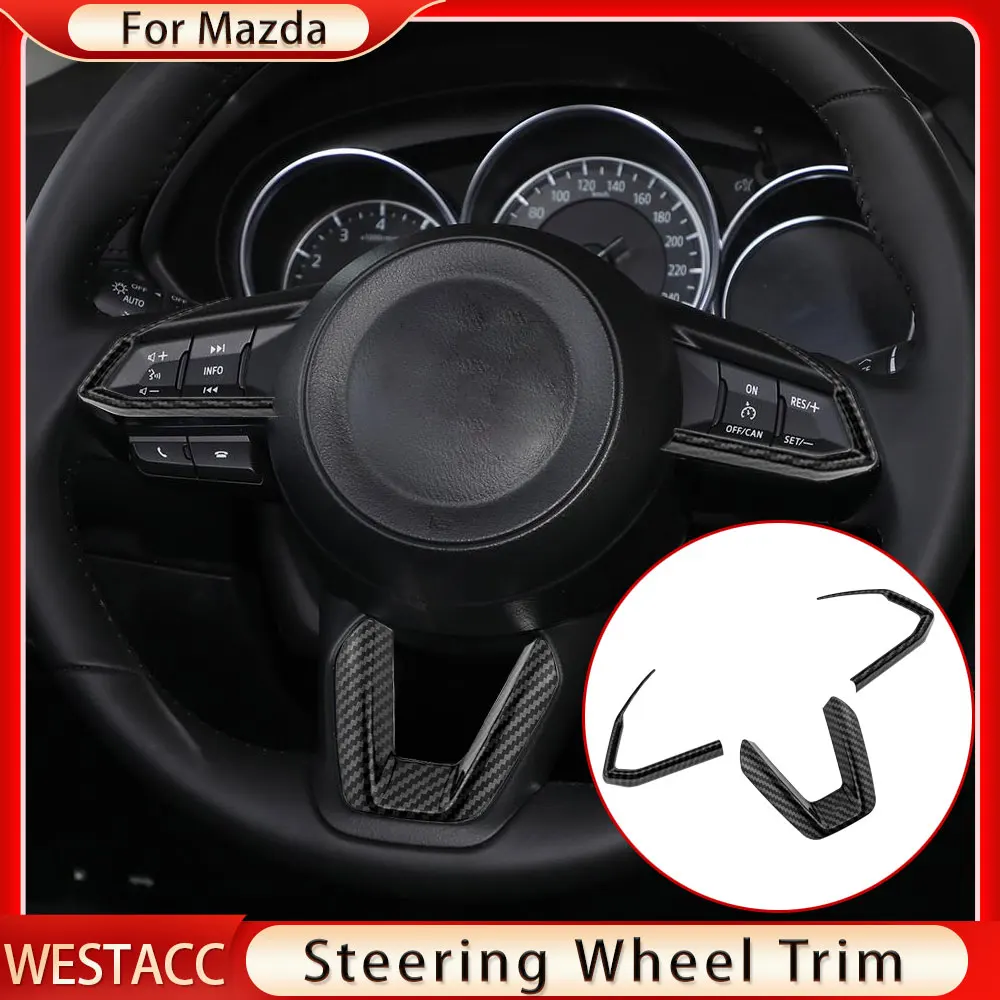 

Car Steering Wheel Trim Cover Decoration Sticker for Mazda 2 3 6 Demio CX3 CX-3 CX-5 CX5 CX7 CX9 Axela Atenza 2017 2018 2019