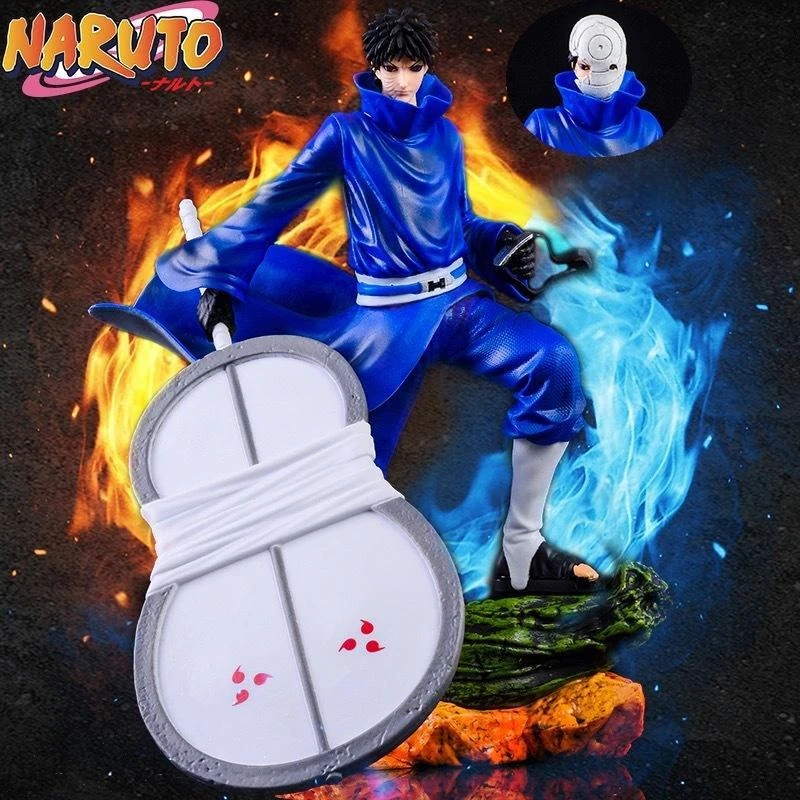 

30 см Наруто Gk Обито Учиха двойная голова за кадром мультяшная фигурка модель Украшение коллекция Украшение подарок на день рождения игрушка