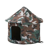 cat bed house outdoor cat camouflage house waterproof and insulated cat dog house and storage outdoor cat houses for cats cat