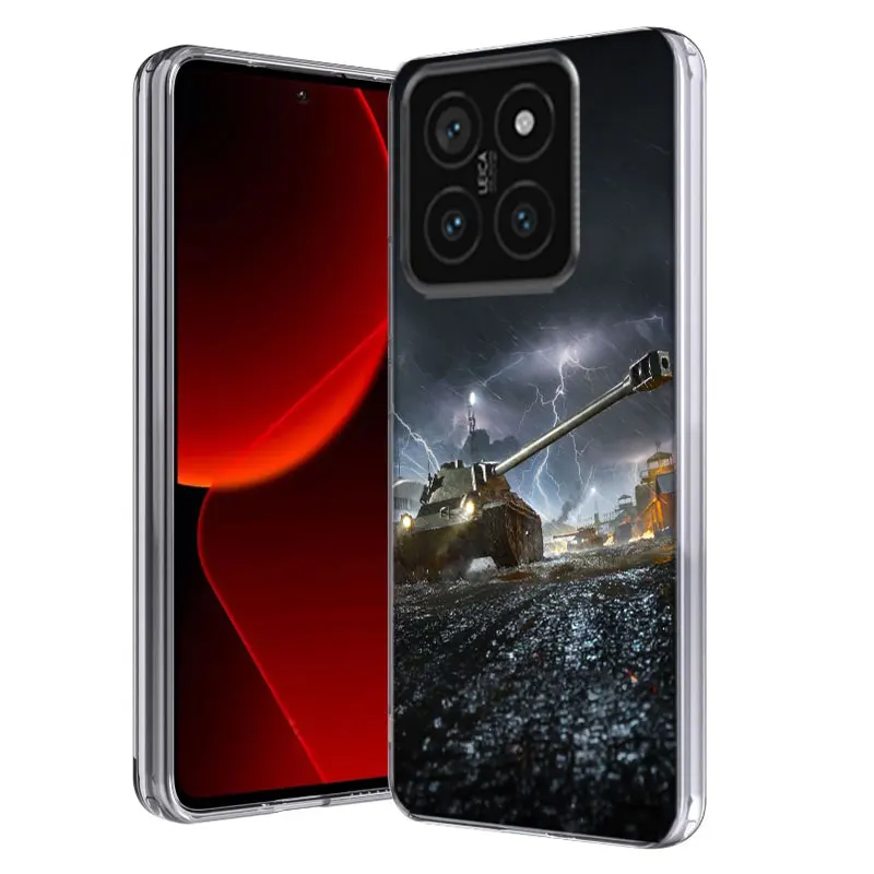 Прозрачный чехол для телефона World Of Tanks Game Xiaom Mi 12 12T 11T 10T 9T 13 11 10 9 8 Lite CC9 CC9E Pro 6X 5X A1 A2 A3