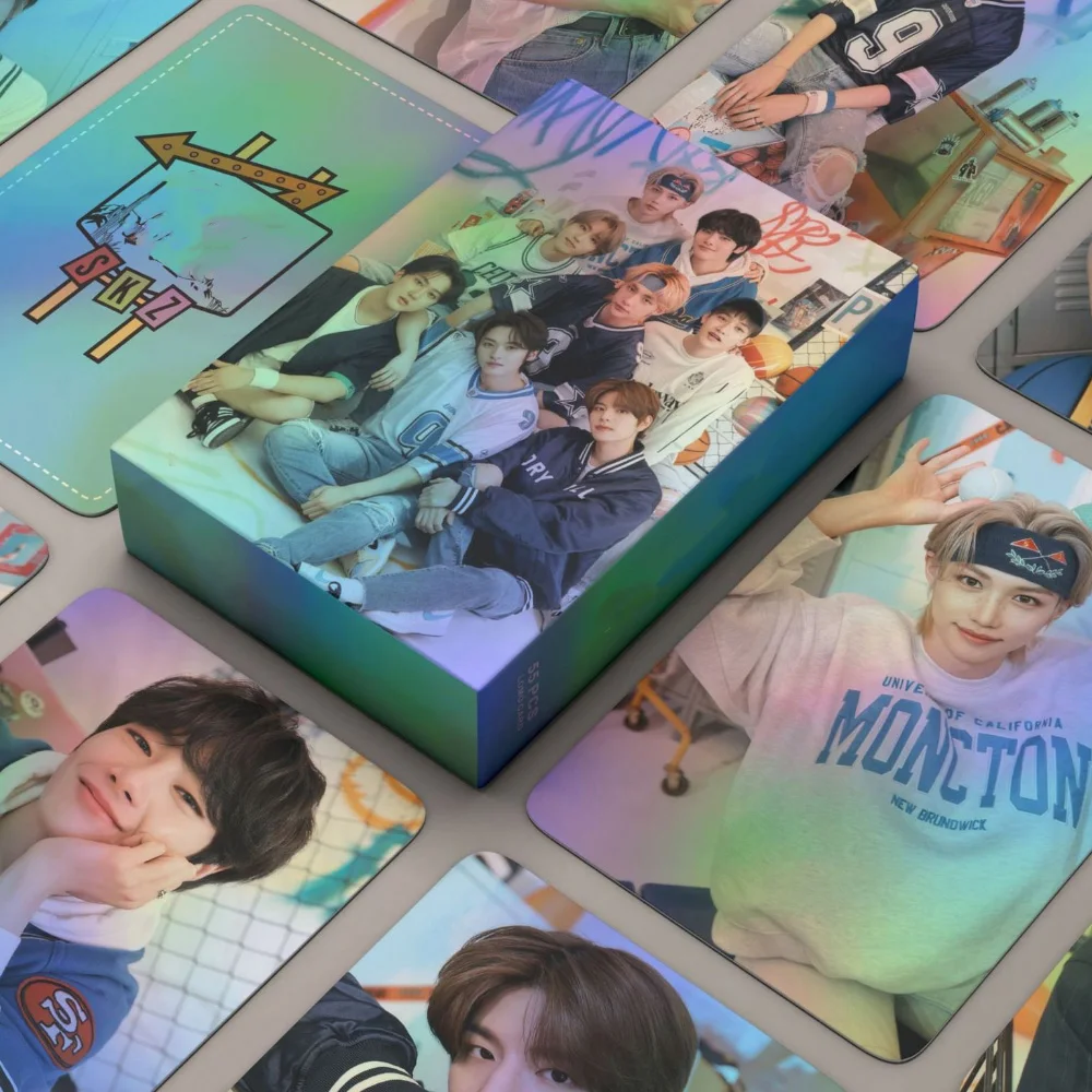 55 шт. голографические лазерные открытки поп