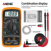an8205c digital multimeter acdc ammeter volt ohm test meter profession multimetro with thermocouple lcd backlight display