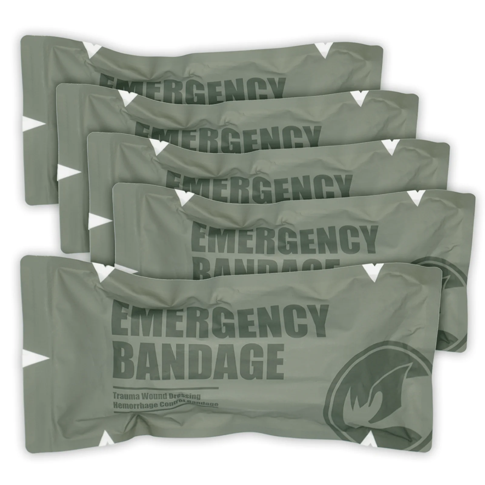 Rhino Rescue 4/6in Israeli Bandage Wound Dressing Emergency Combat Compression Tactical First Aid IFAK Trauma Military