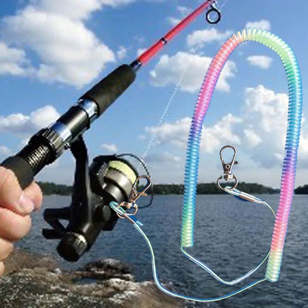 Выдвижная безопасная удочка шнурок удерживающий трос набор снастей 3 м 5 8