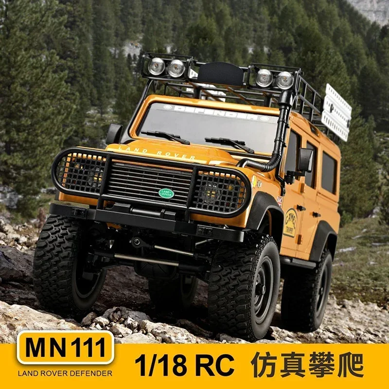 Фото Радиоуправляемый автомобиль Mn111 D90 D110 комплект версии 1/18 4wd восхождение автомобиль игрушки 180 мотор светодиодная фотовспышка алюминиевый корпус дистанционное управление №3
