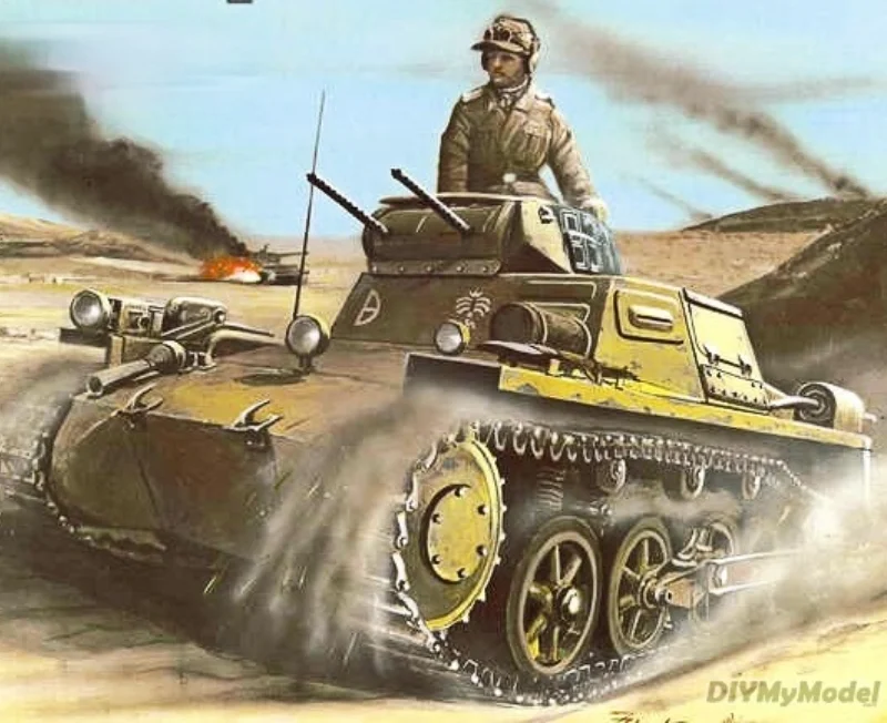 

DIYMyModel German sdkfz 101 pzkpwf I 1 tank DIY Handcraft Paper Model KIT Handmade Toy Puzzles Gift Movie props
