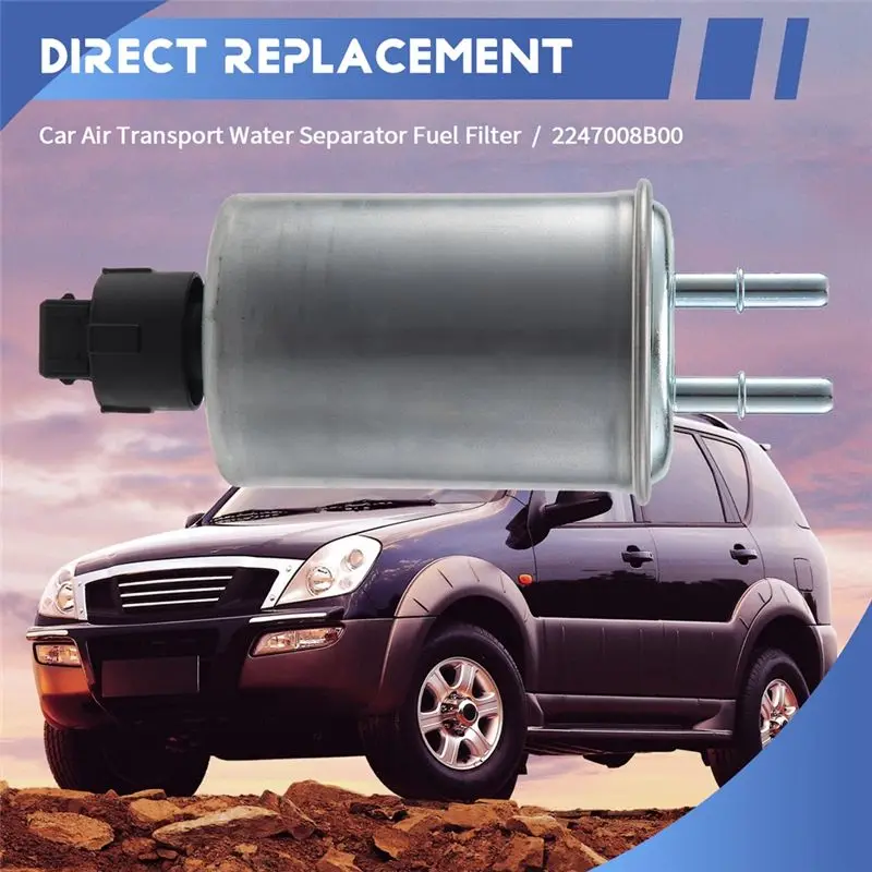 Фото A95E-4Pcs Автомобильный топливный фильтр-водоотделитель 2247008B00 22470-08B00 для Ssangyong Rexton Kyron, дизельный фильтр двигателя 2247008B00 №4