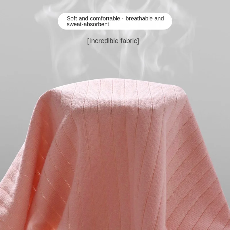 6PCS WOMEN'S  Mid-waist pure cotton panties  trackless stripe bacteriostatic briefs Solid-color panties for women lingerie sexy 