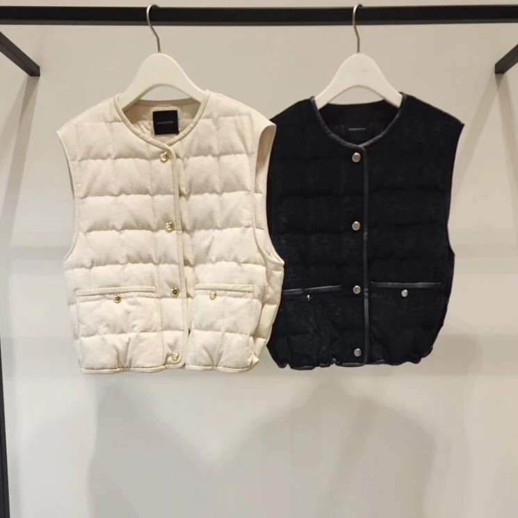Кашемер * 24 осенний жилет на кнопках корейский заказ зимний хлопковый легкий