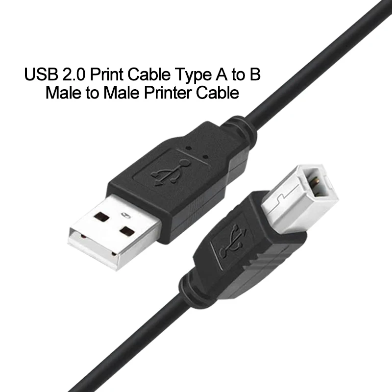 

The New USB 2.0 Printing Cable USB Type A to B Male to Male Printer Cable HP ZJiang Label Printer DAC USB Printer