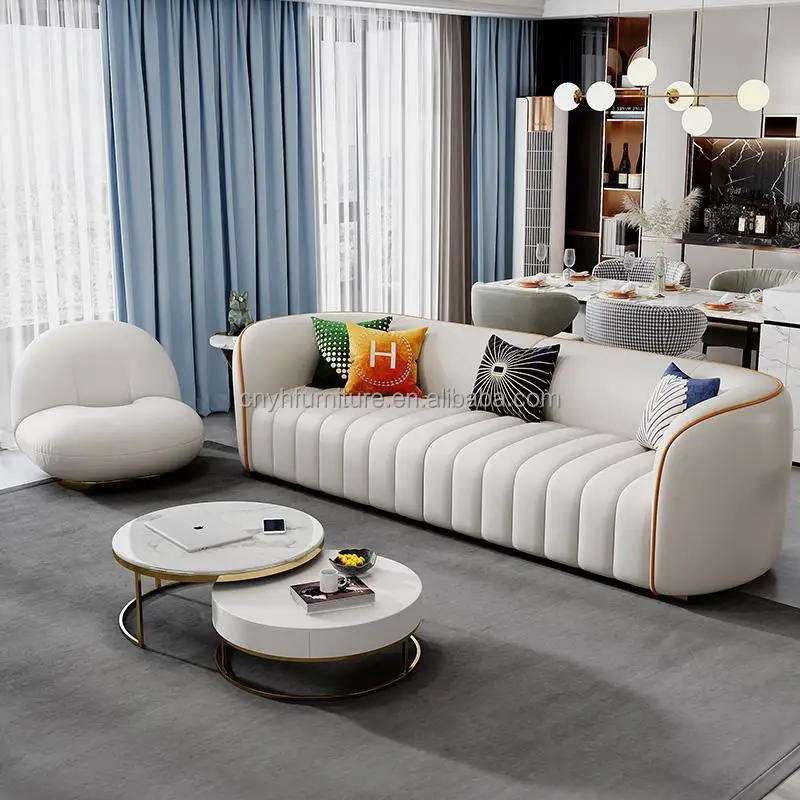 Диван итальянский роскошный современный кожаный педикюр-en-media-lun серый