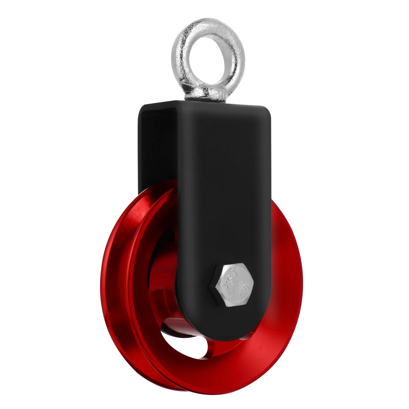 

Pulley Wheel Fitness Lifting Block Accessories Tool Traction Duty Heavy Mute Groove Chain Crane Swivel Towing Cable Rope Ceiling