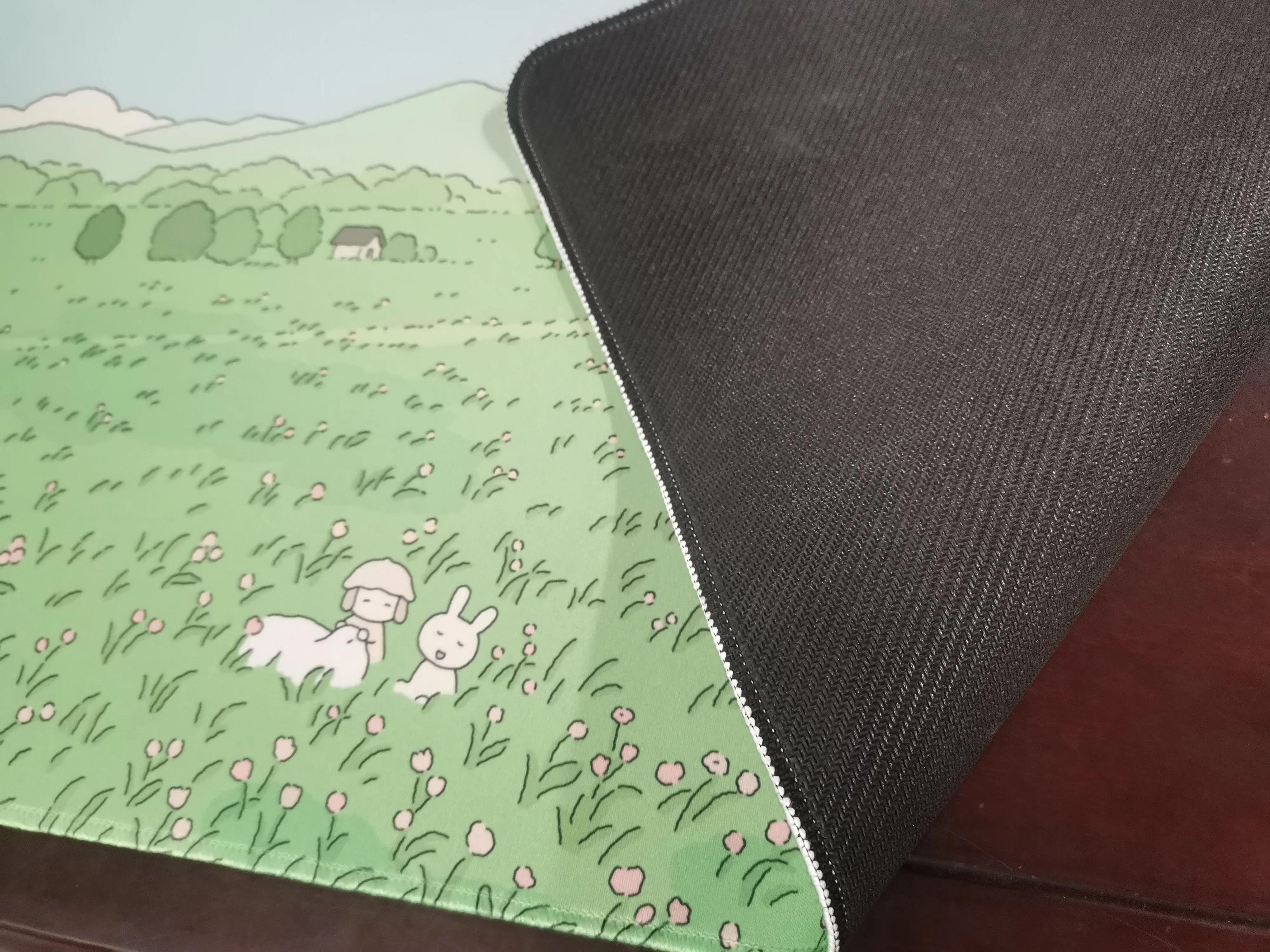 Большой милый игровой коврик для мыши с растениями XXL 90x4 0 см аксессуары офисной