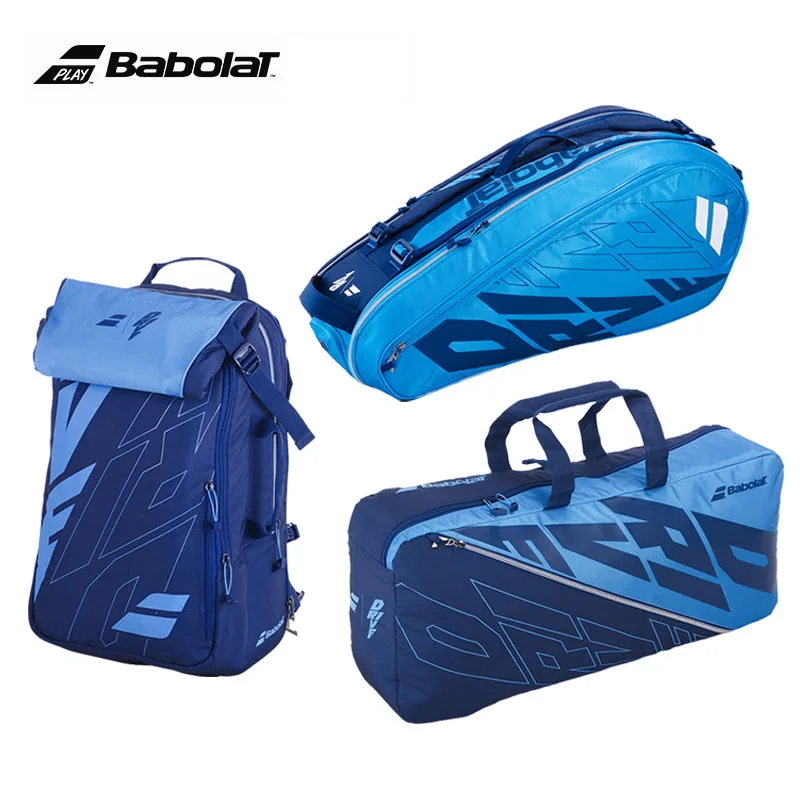 Men Women 2021 PURE DRIVE BABOLAT Tennis Backpack 2 Usages Blue 3R 6R Tennis Racket Bag Portable Folded Badminton Padel Backpack