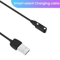 k22 smart watch charger cable 2pin wristbands charging line magnet suction charge cable 2 pin 4mm usb power emergency protect