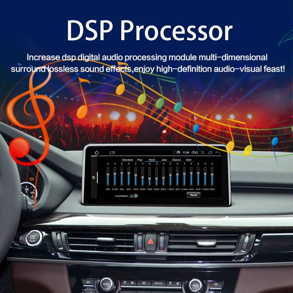 Новинка ID8 UI Android 14 беспроводной CarPlay авто для BMW X5 F15 X6 F16 F85 2013-2018 Автомобильный