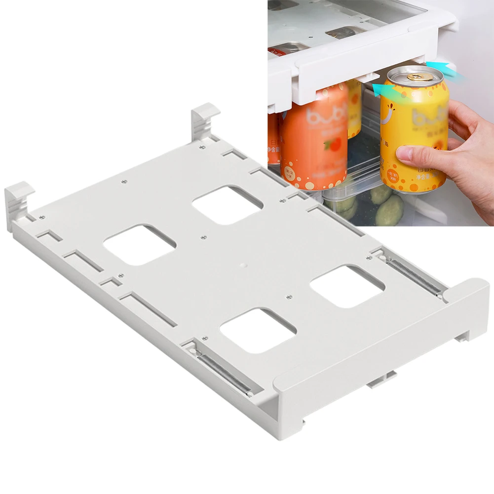 

Can Dispenser Beer Soda Storage Rack Refrigerator Slide Under Shelf Soda Can Beverage Organizer Container Kitchen Storage Rack