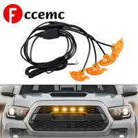 car front grill led signal lamp amber yellow led light strobe light 12v 24v auto accessories for ford f 150 f150 2010 2018