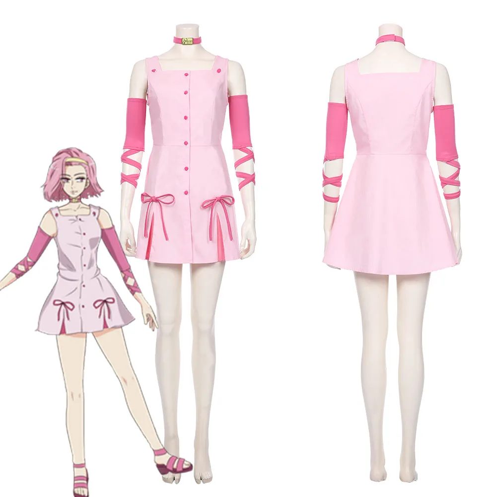 

JoJo‘s Bizarre Adventure -Sugimoto Reimi Cosplay Costume Women Dress Outfits Halloween Carnival Costumes