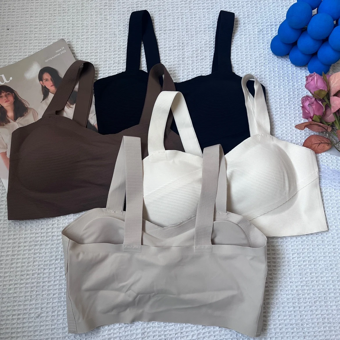 Новинка 620 женский топ с V-образным вырезом широким плечевым ремнем и