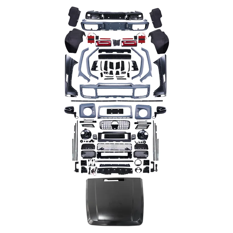 Обновление W463 до w464 Обвес в стиле B для Mercedes-Benz подтяжка лица с капотом задние