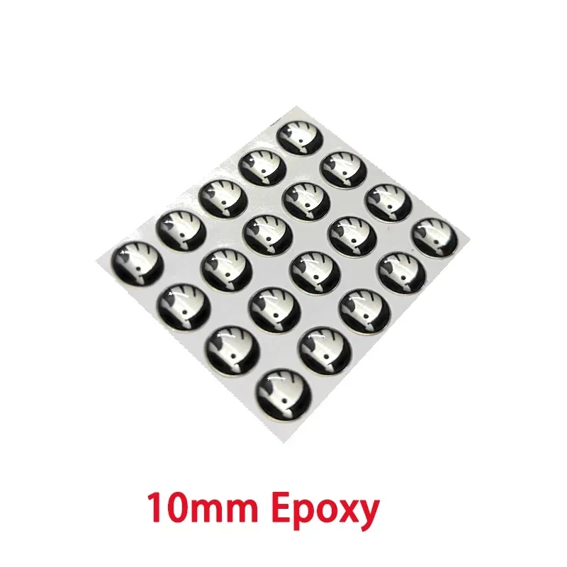 

10 шт., 14 мм, наклейка на дистанционный ключ автомобиля, эмблема, наклейка для Skoda Octavia Kodiaq Fabia Superb Rapid Kamiq Karoq Derivati Yeti Enyaq A7