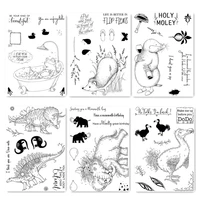 clear stamps for 2022 new scrapbooking paper making holy moley frog stamp set embossing craft card transparent seals