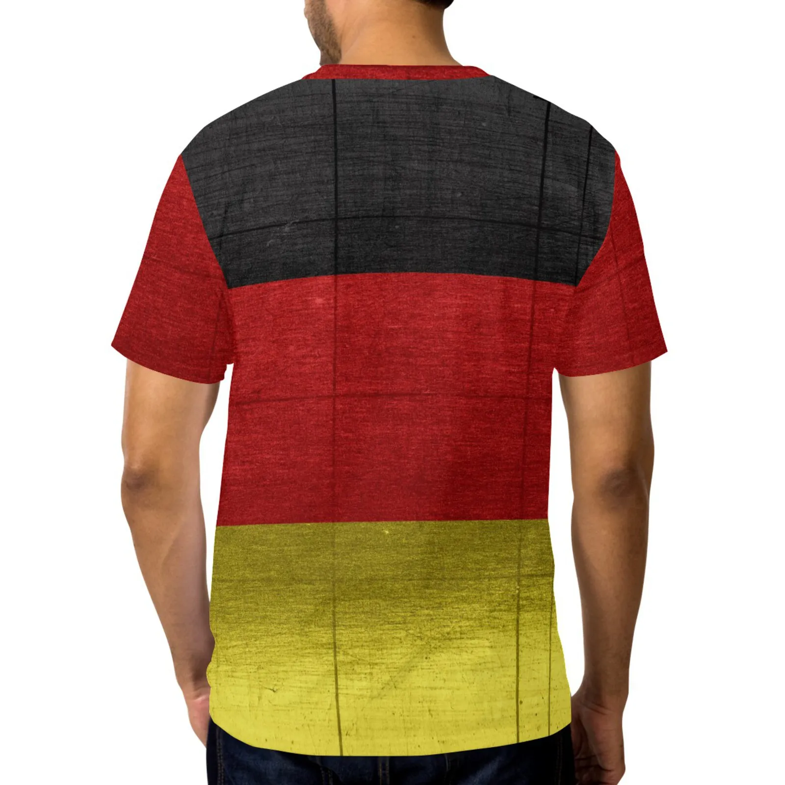 Футболка мужская летняя с 3D-принтом полиэстер короткий рукав стиль хип-хоп панк