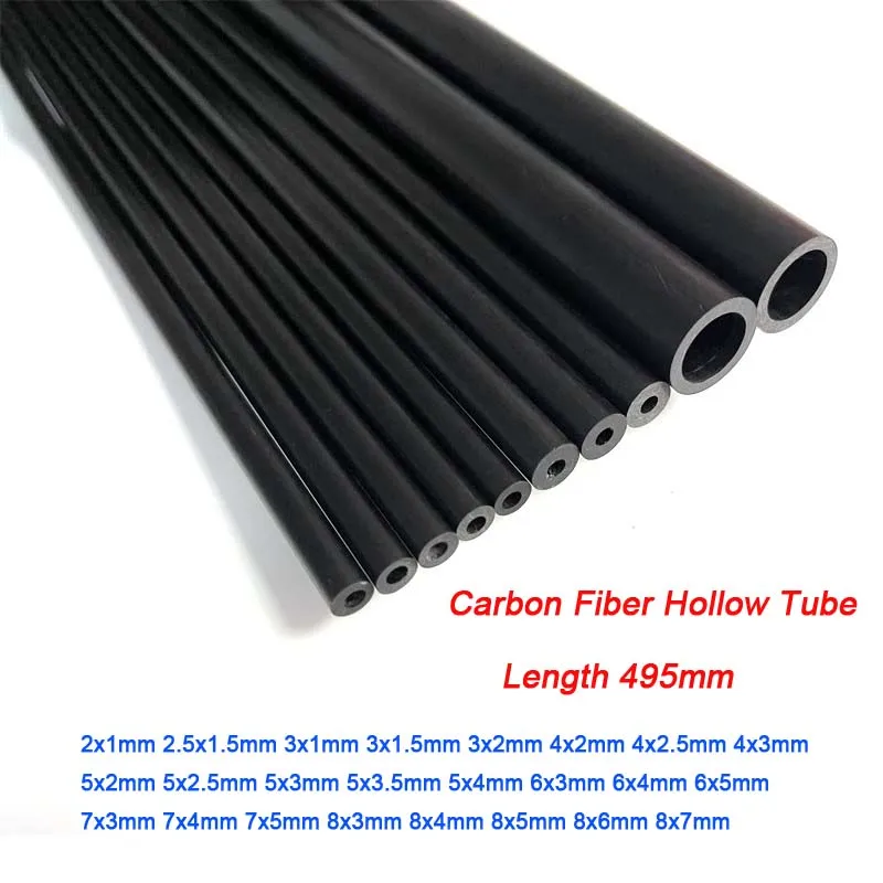 

Трубки из углеродного волокна 2-8 мм, 495 мм