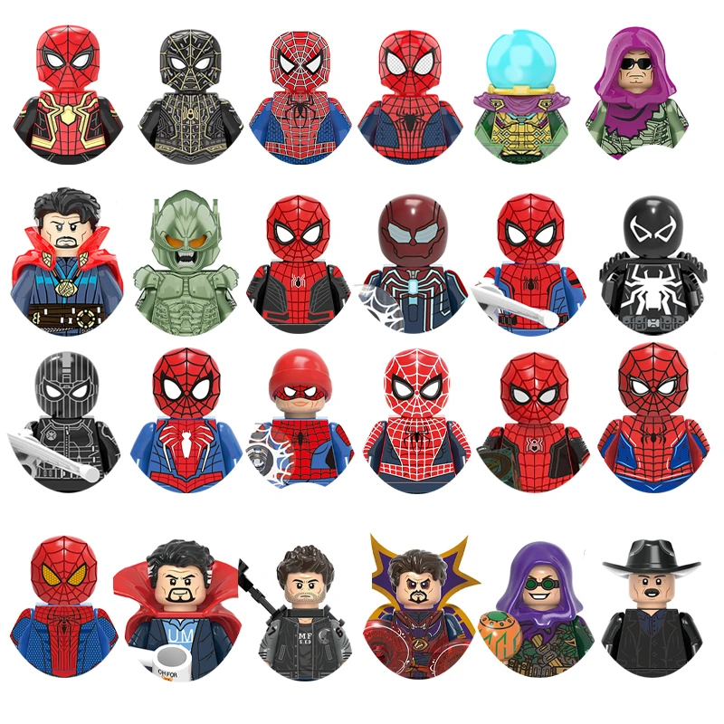 

Building Blocks Spider Norman Osborn Man Green Goblin Action Figures Bricks Educational Diy Toys Gifts For Children